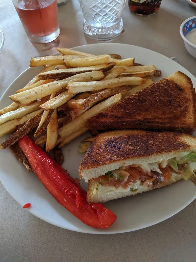 Grilled Cheese with Salmon and Avocado